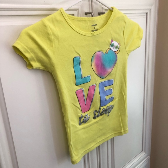 EUC Carter’s girl’s pajama t-shirt - Picture 4 of 7